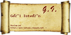 Gál István névjegykártya