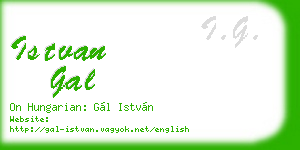 istvan gal business card